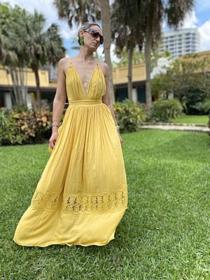 WOVEN MAXI DRESS