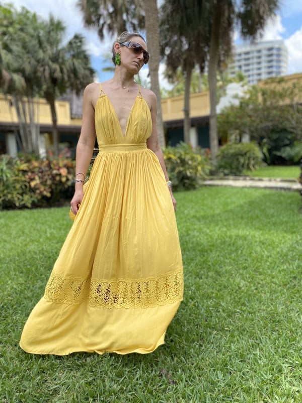 WOVEN MAXI DRESS
