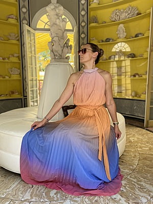 SEMI-SHEER MAXI DRESS